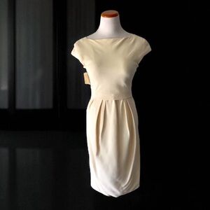 GIAMBATTISTA VALLI PARIS Haute Couture Ivory Dress Size 40 XS